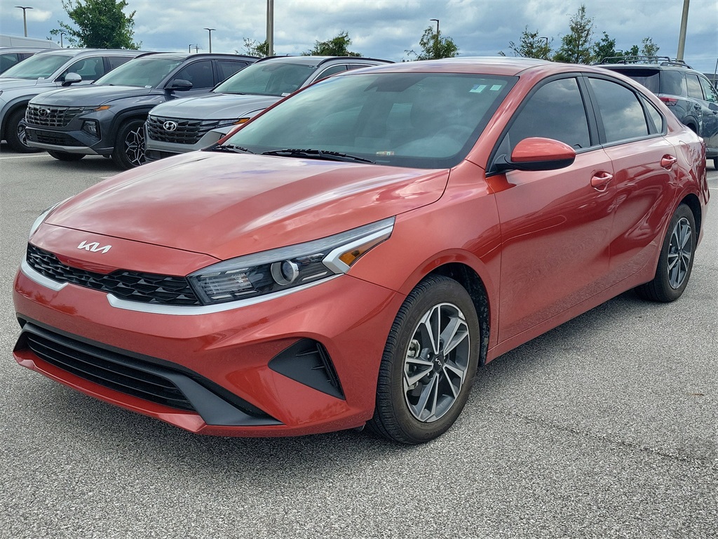 2023 Fire Orange Kia Forte LXS FWD Sedan