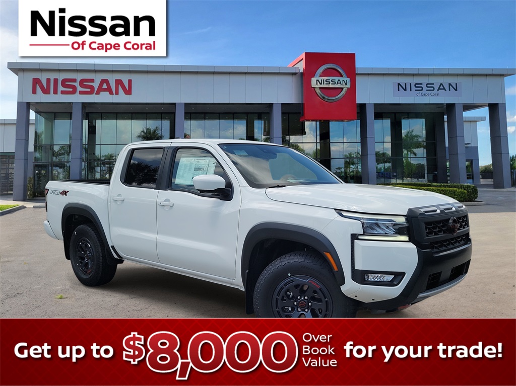 2025 Glacier White Nissan Frontier PRO-4X 4X4 Truck