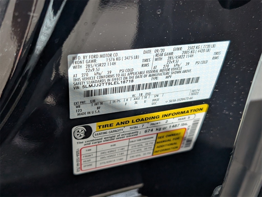 used 2020 Lincoln Navigator car, priced at $54,988