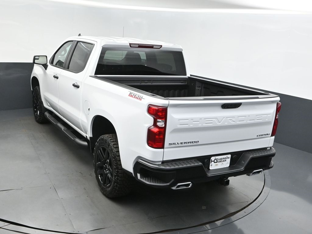 2025 Summit White Chevrolet Silverado 1500 Custom Trail Boss 4X4 Truck