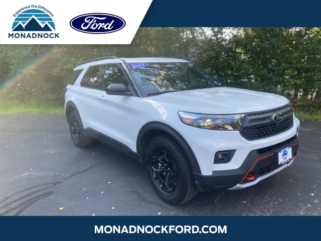 2023 Star White Metallic Tri-Coat Ford Explorer Timberline SUV
