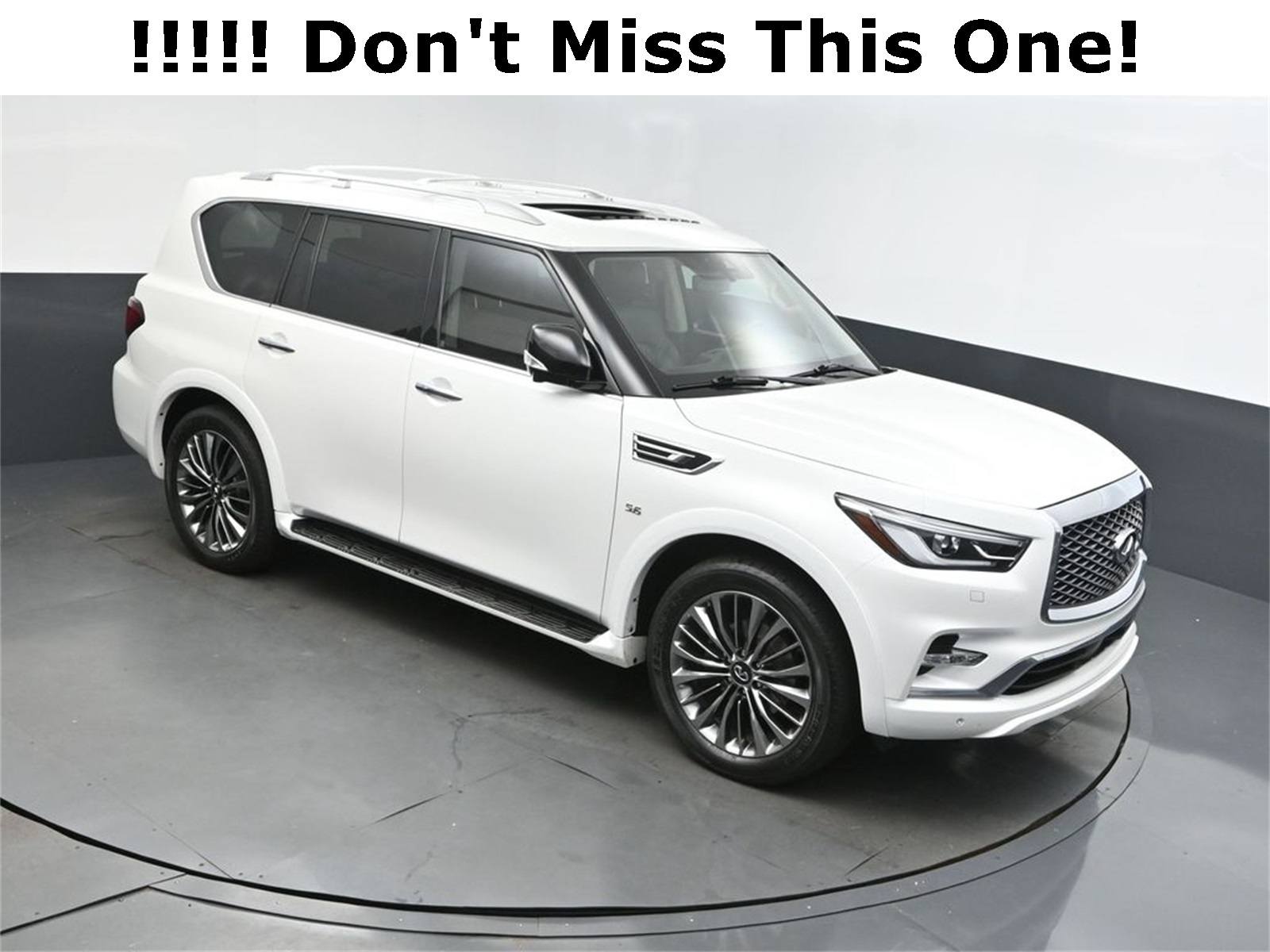 2020 Moonstone White INFINITI QX80 LUXE SUV