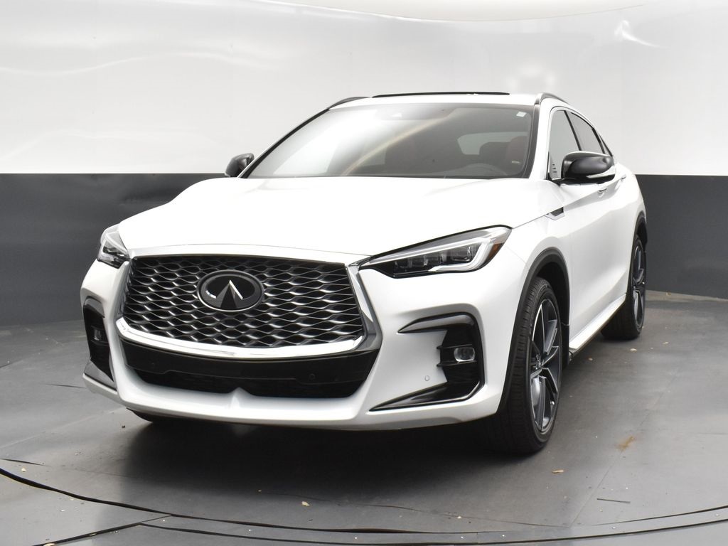 2025 White Infiniti QX55 SENSORY AWD SUV