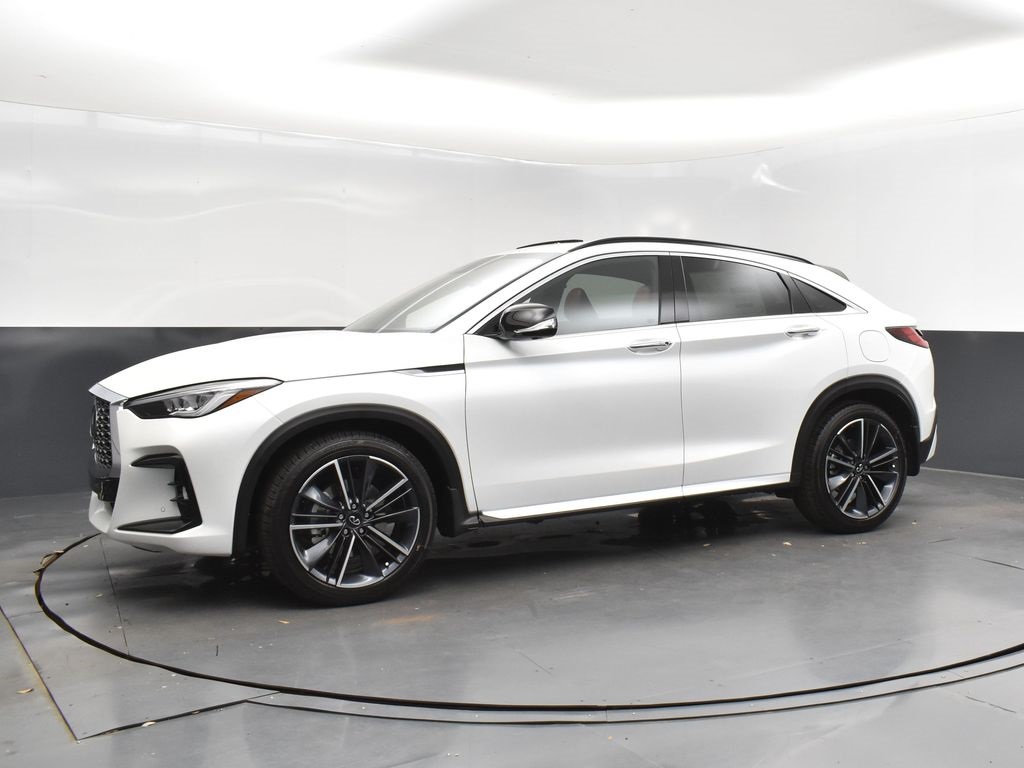 2025 White Infiniti QX55 SENSORY AWD SUV