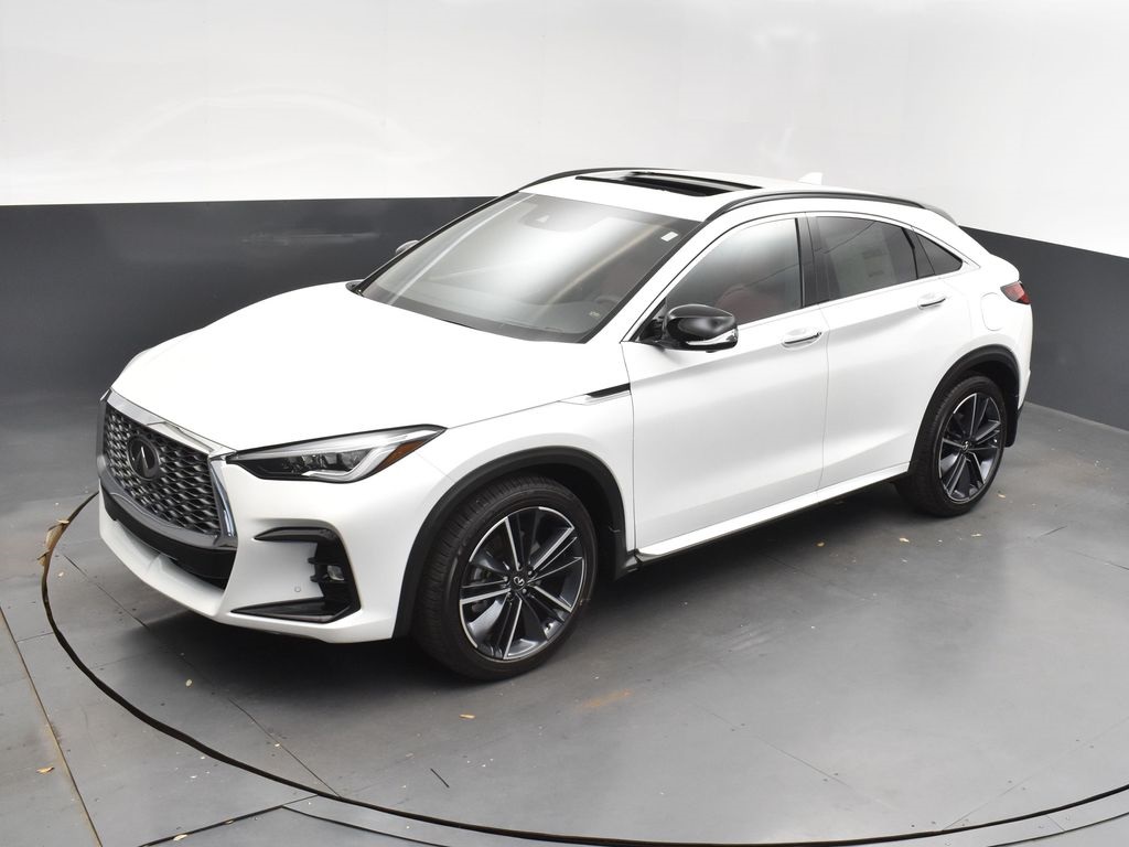 2025 White Infiniti QX55 SENSORY AWD SUV