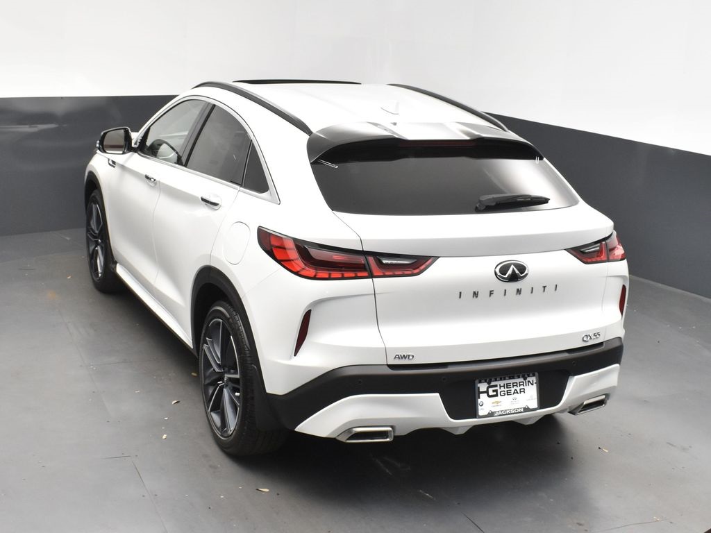 2025 White Infiniti QX55 SENSORY AWD SUV