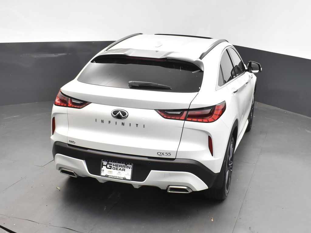 2025 White Infiniti QX55 SENSORY AWD SUV