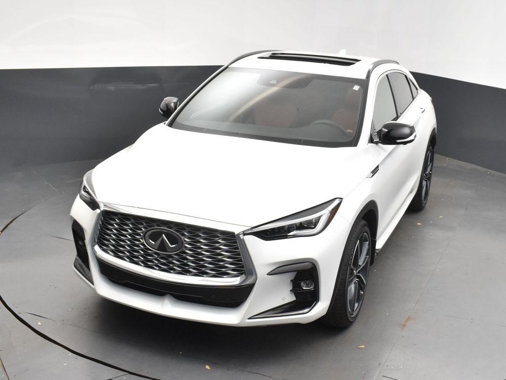 2025 White Infiniti QX55 SENSORY AWD SUV