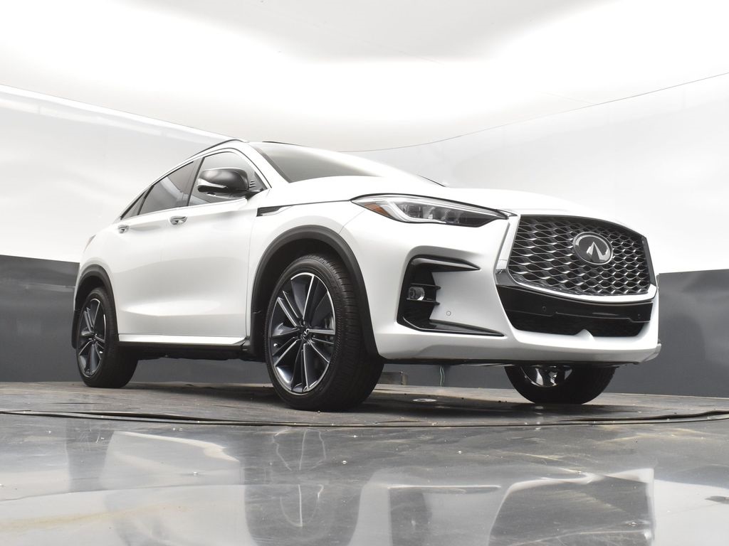 2025 White Infiniti QX55 SENSORY AWD SUV