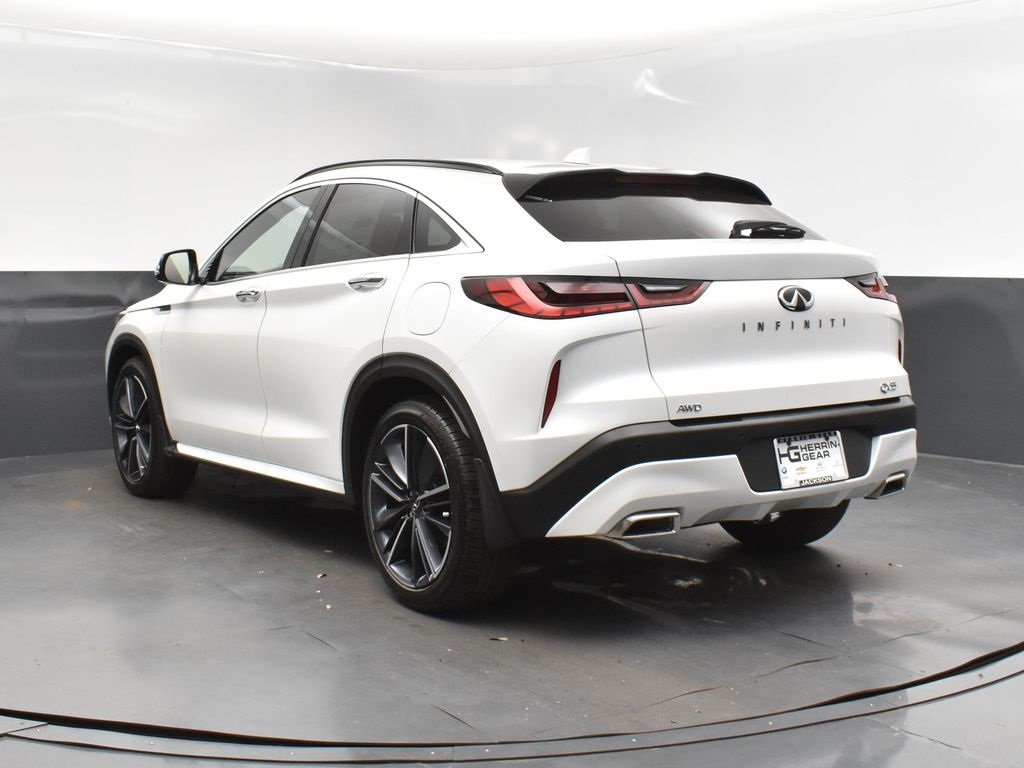 2025 White Infiniti QX55 SENSORY AWD SUV