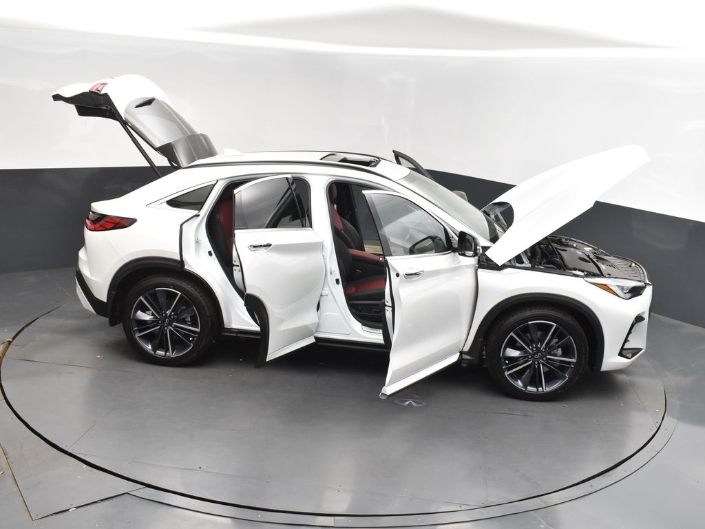 2025 White Infiniti QX55 SENSORY AWD SUV