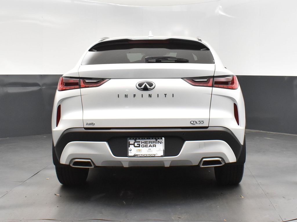 2025 White Infiniti QX55 SENSORY AWD SUV