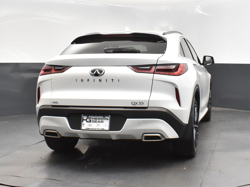 2025 White Infiniti QX55 SENSORY AWD SUV