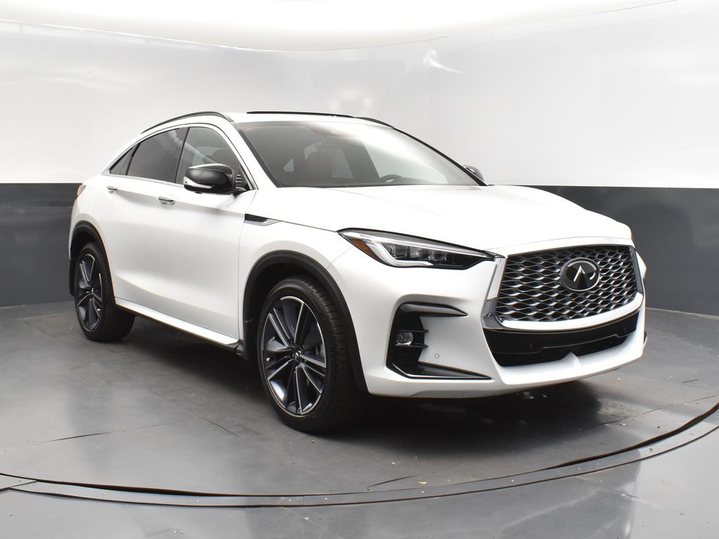 2025 White Infiniti QX55 SENSORY AWD SUV