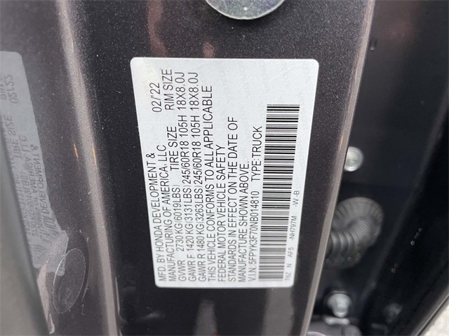 used 2022 Honda Ridgeline car, priced at $25,730