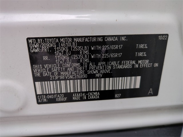 used 2022 Toyota RAV4 car, priced at $27,911