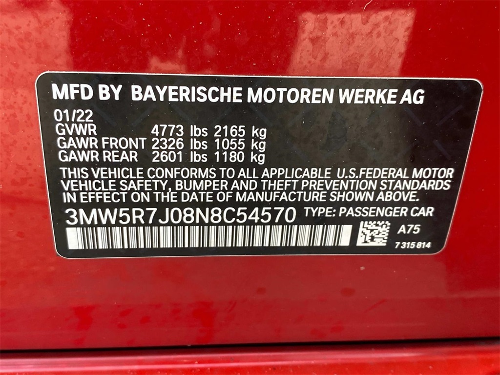2022 Melbourne Red Metallic BMW 3 Series 330i xDrive AWD Sedan