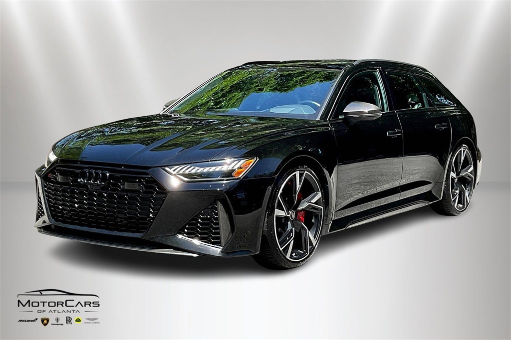 2021 Mythos Black Metallic Audi RS 6 4.2 Ceramic brakes & Carbon optic Pkg AWD Crossover