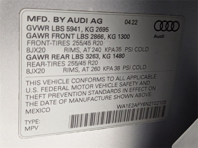 used 2022 Audi Q5 e car, priced at $29,481