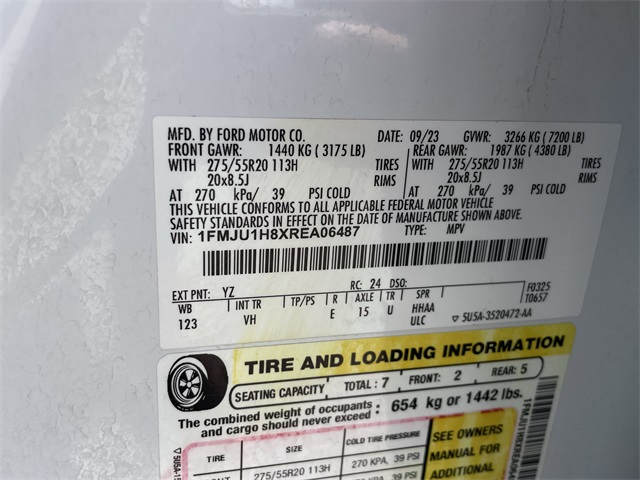 2024 Oxford White Ford Expedition XLT RWD SUV