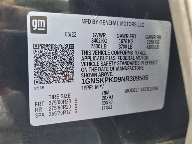 2022 Chevrolet Tahoe 4WD Z71