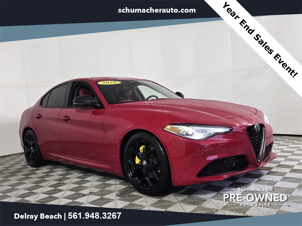 used 2020 Alfa Romeo Giulia car, priced at $17,998