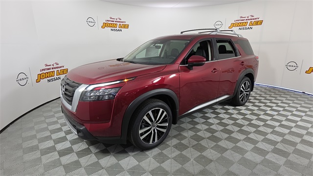 2025 Scarlet Ember Tintcoat Nissan Pathfinder Platinum SUV