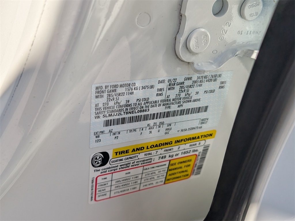 used 2022 Lincoln Navigator car, priced at $49,878