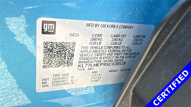 used 2025 Chevrolet Trax car, priced at $21,254