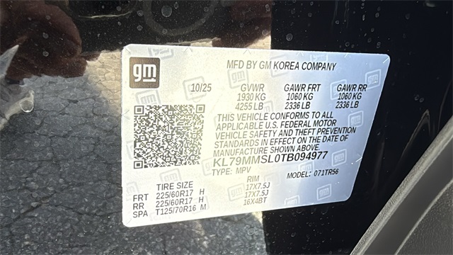 new 2026 Chevrolet TrailBlazer car, priced at $26,080