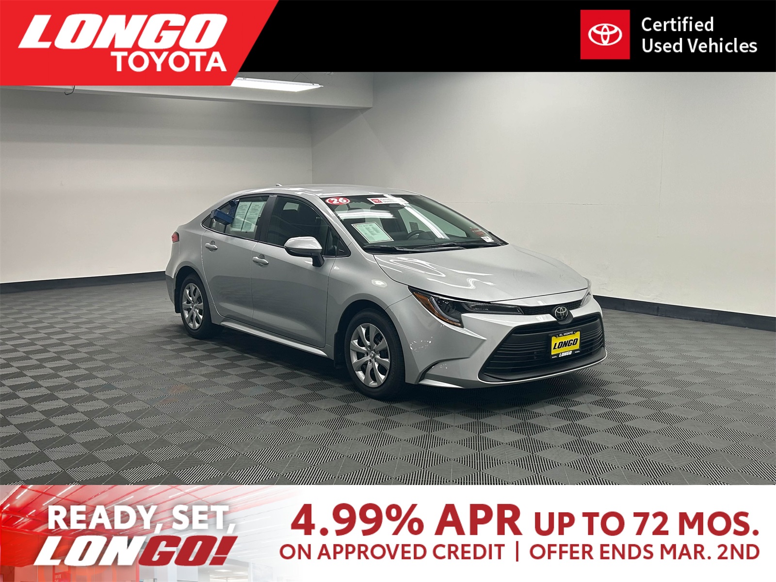 used 2026 Toyota Corolla car, priced at $22,935