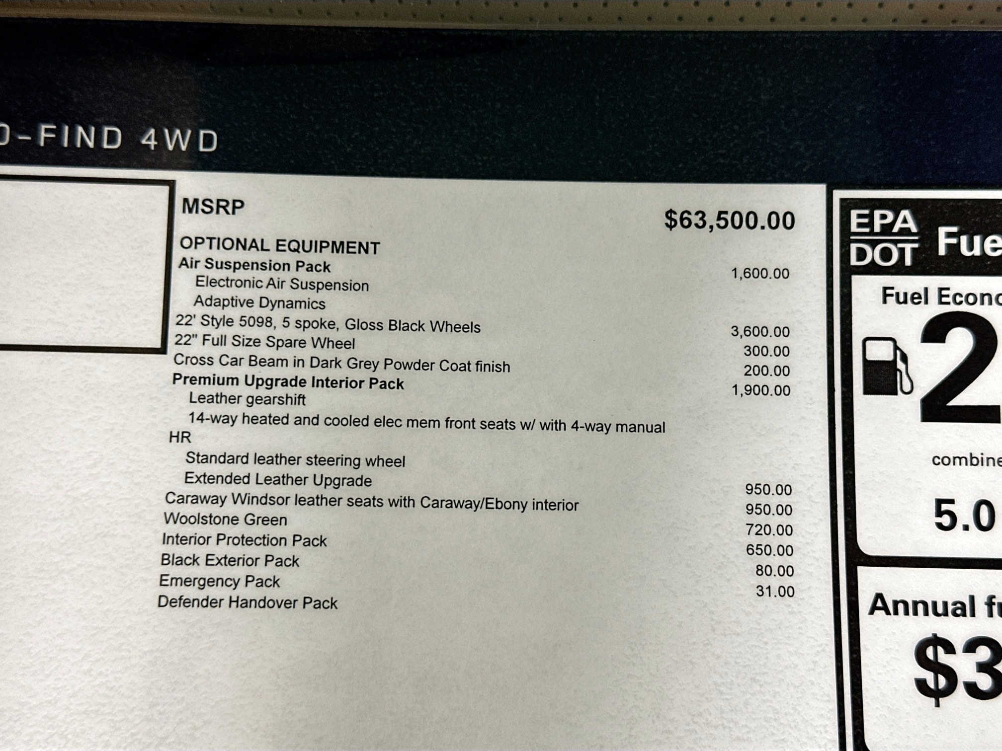new 2026 Land Rover Defender 110 car, priced at $76,331