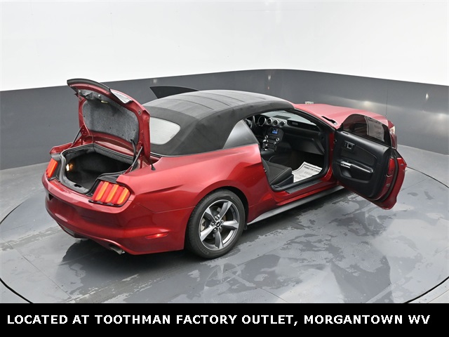 2015 Ruby Red Metallic Ford Mustang V6 RWD Convertible