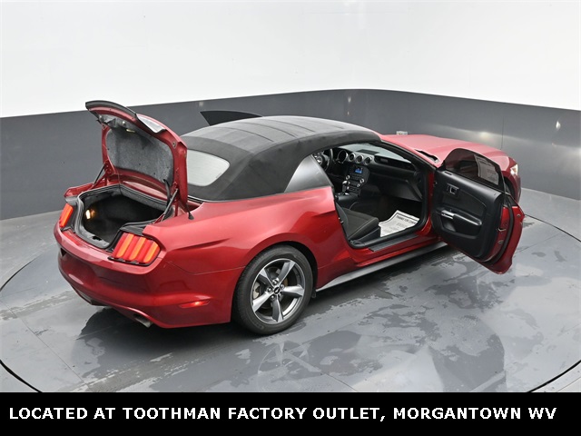 2015 Ruby Red Metallic Ford Mustang V6 RWD Convertible