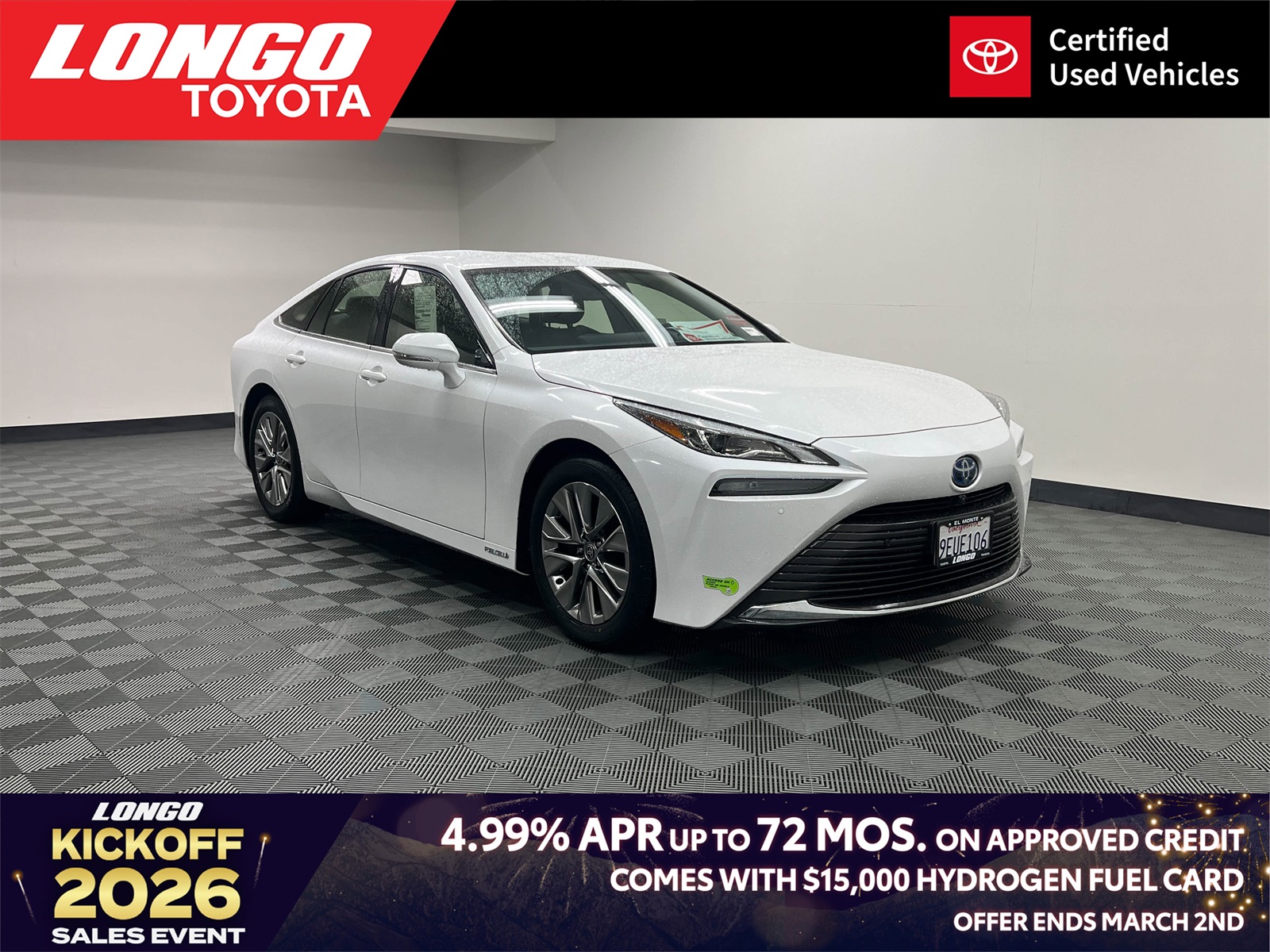 used 2022 Toyota Mirai car, priced at $13,388