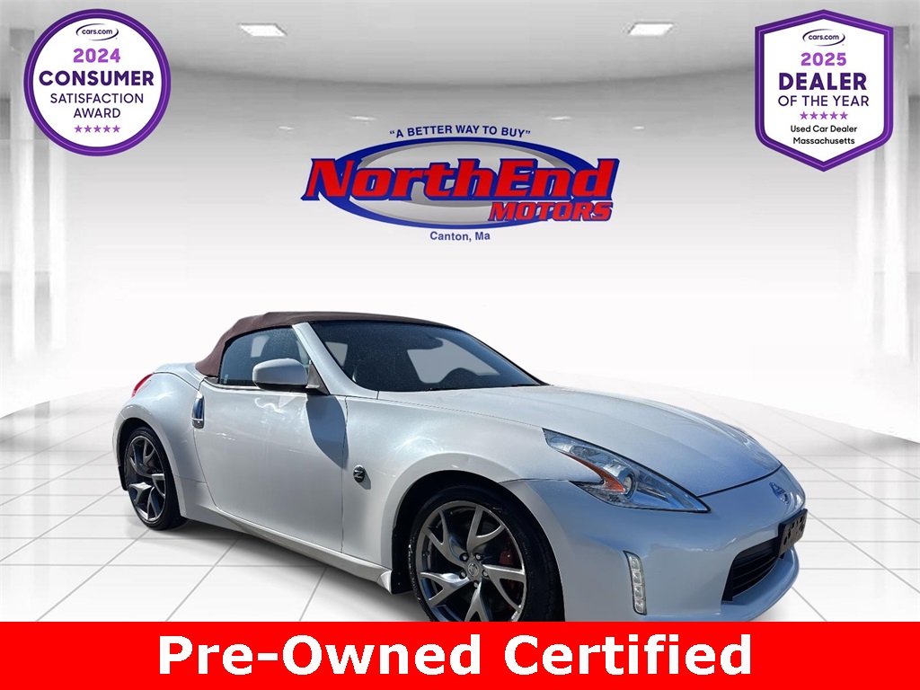 2013 Pearl White Metallic Nissan 370Z Touring Convertible