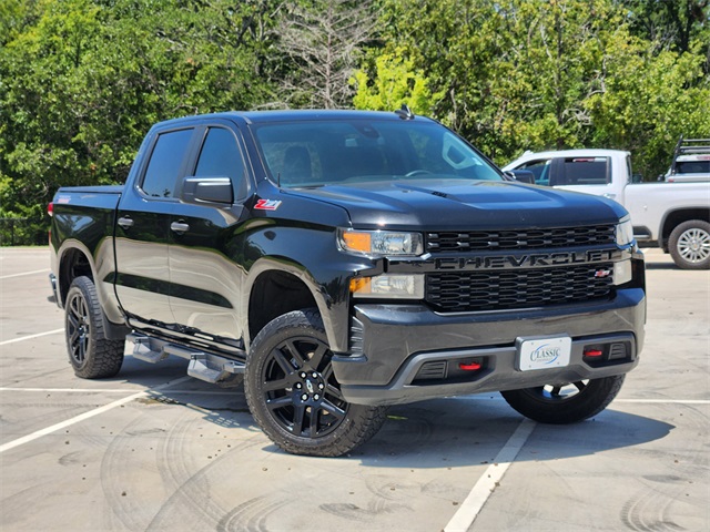 2021 Black Chevrolet Silverado 1500 Custom Trail Boss Truck