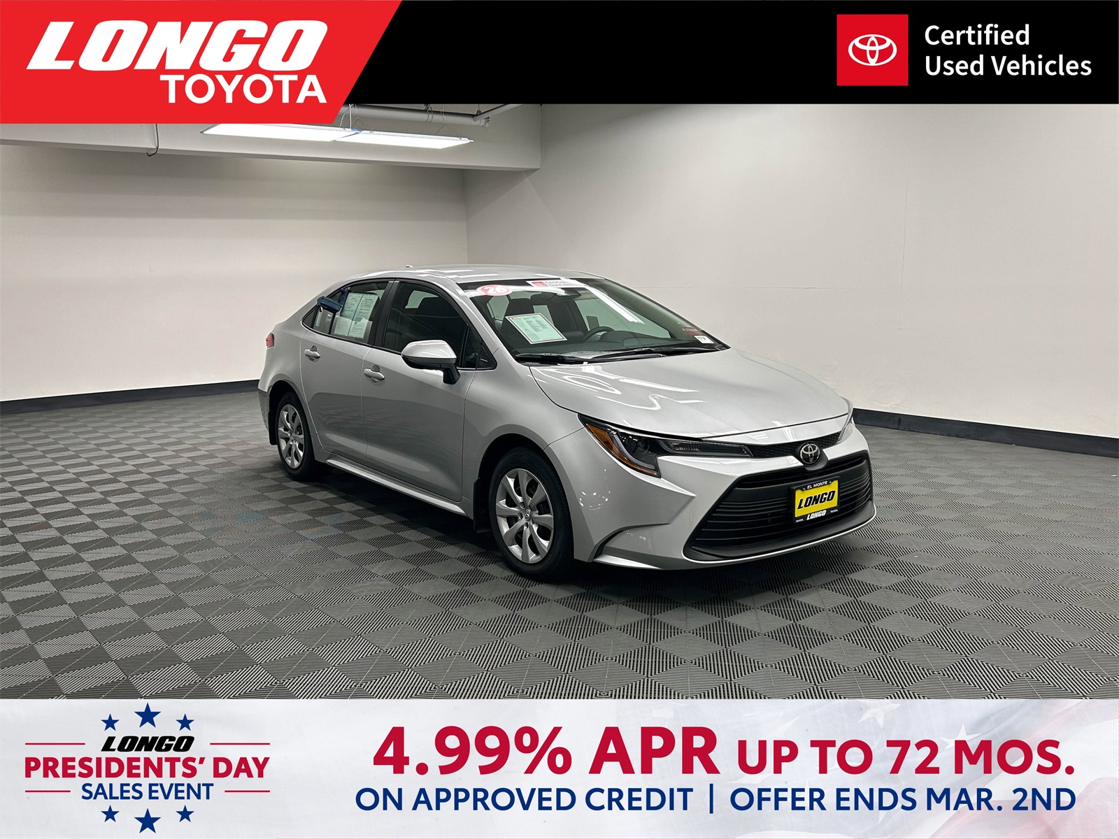 used 2026 Toyota Corolla car, priced at $23,035