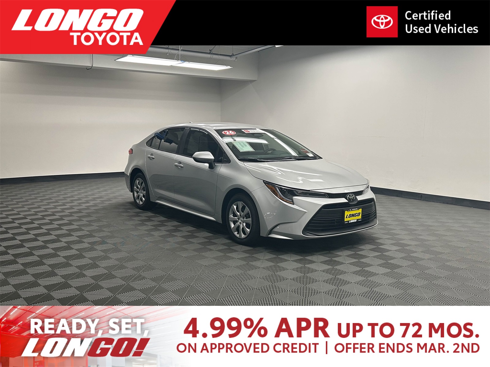 used 2026 Toyota Corolla car, priced at $23,663