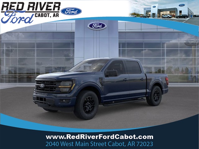 2025 Antimatter Blue Metallic Ford F-150 XLT Truck