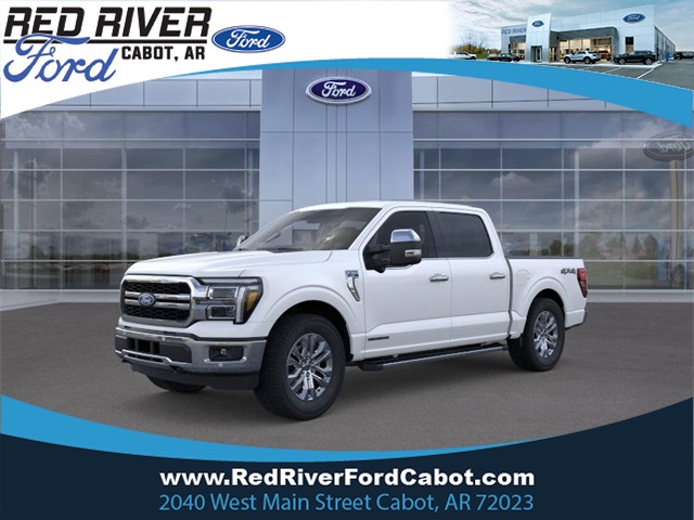 2025 Star White Metallic Tri-Coat Ford F-150 Lariat Truck
