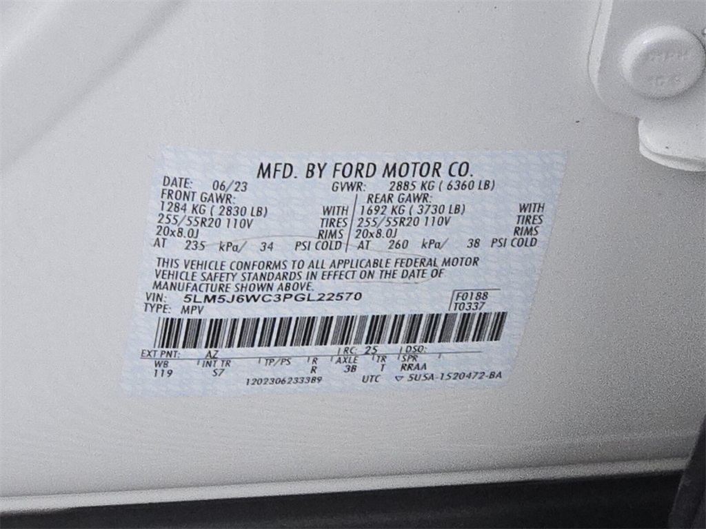 used 2023 Lincoln Aviator car, priced at $39,998