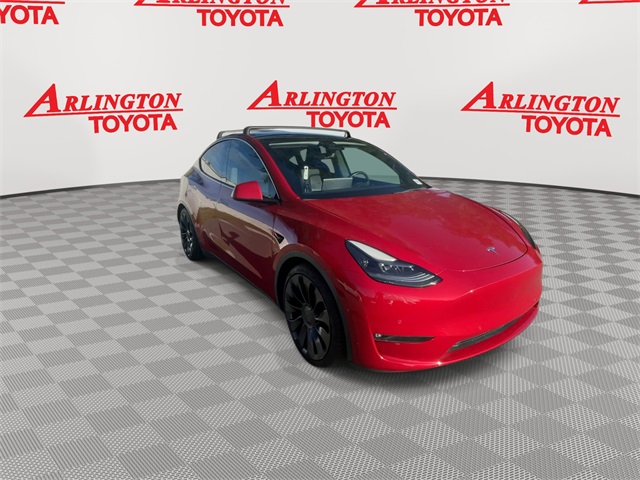 Used 2021 Tesla Model Y Performance with VIN 5YJYGDEF1MF195066 for sale in Kansas City
