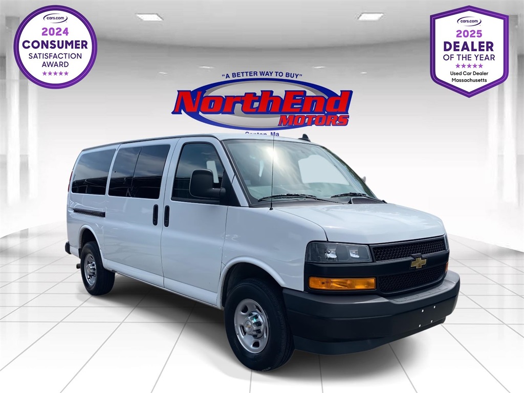 2023 Summit White Chevrolet Express Passenger LS RWD Van