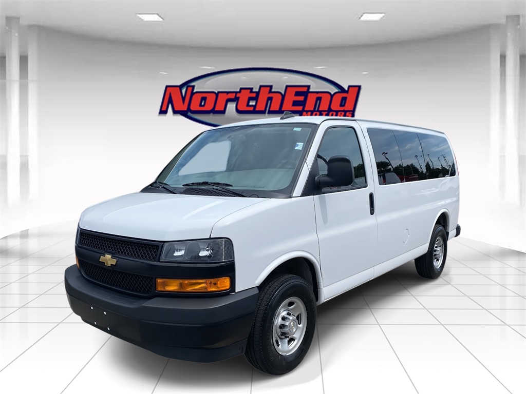 2023 Summit White Chevrolet Express Passenger LS RWD Van