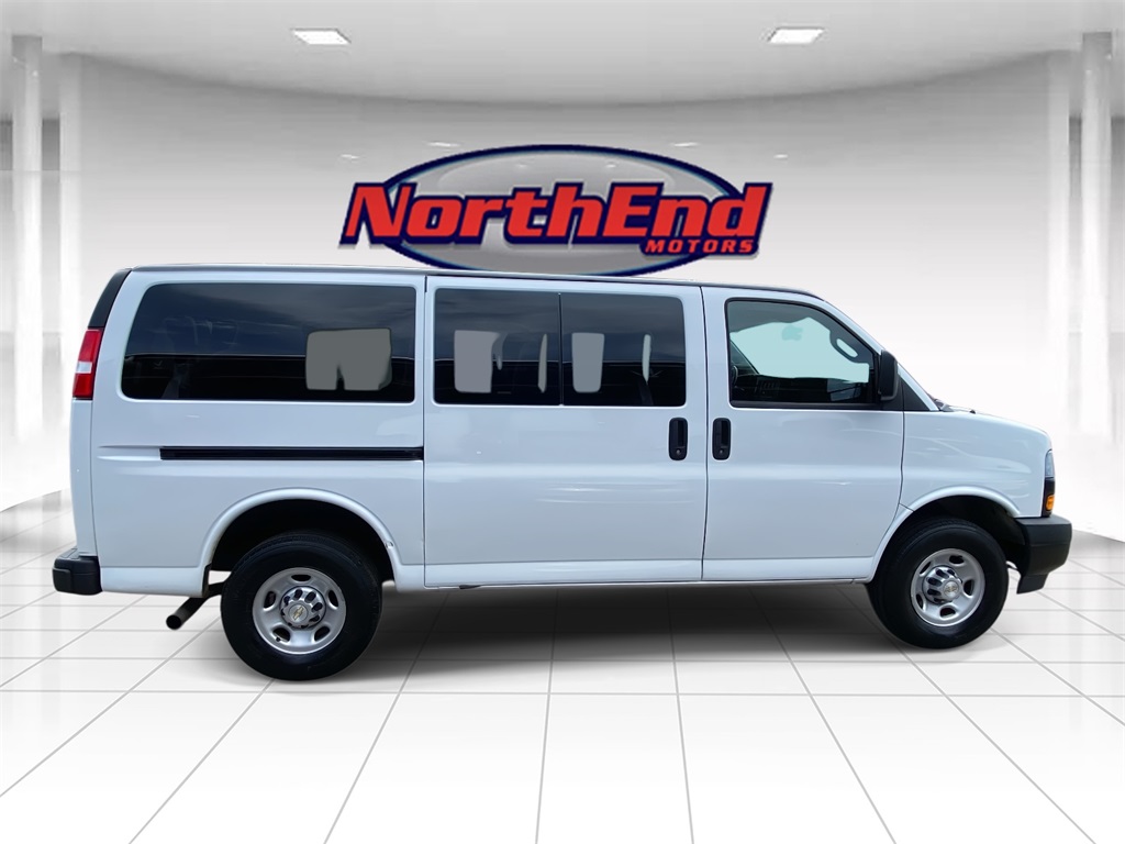 2023 Summit White Chevrolet Express Passenger LS RWD Van