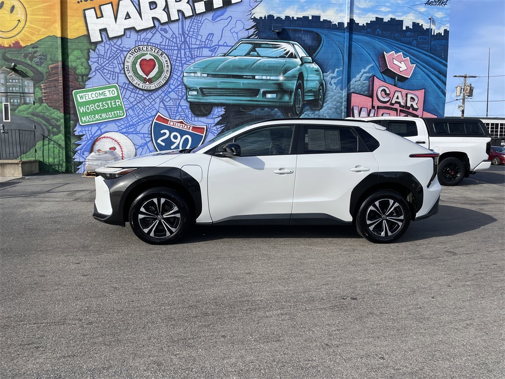 Certified 2024 Toyota bZ4X XLE with VIN JTMABACA9RA057295 for sale in Worcester, MA