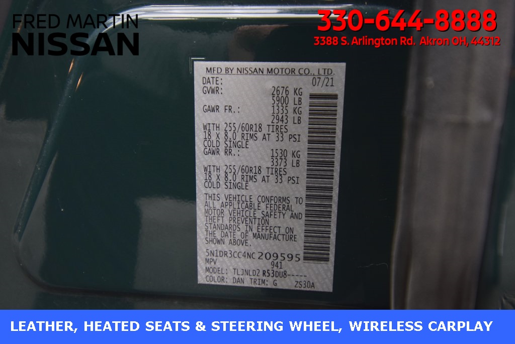 used 2022 Nissan Pathfinder car, priced at $27,875