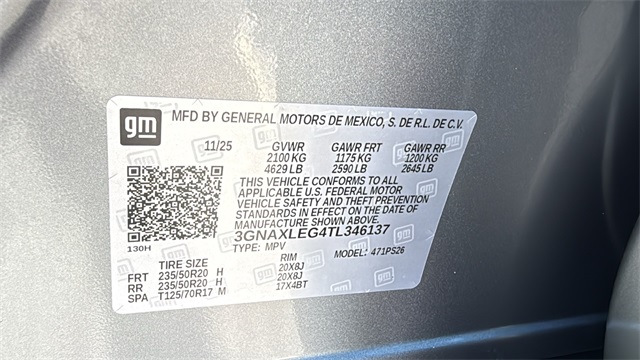 new 2026 Chevrolet Equinox car, priced at $37,170