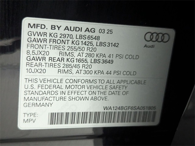 used 2025 Audi Q6 e-tron car, priced at $49,781